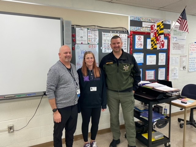 Shalynn Cline - Harm Reduction Coordinator and Peer Specialist; Jim Murray - Program Director and Certified Peer Recovery Specialist; Bryson Meyers - Sheriff