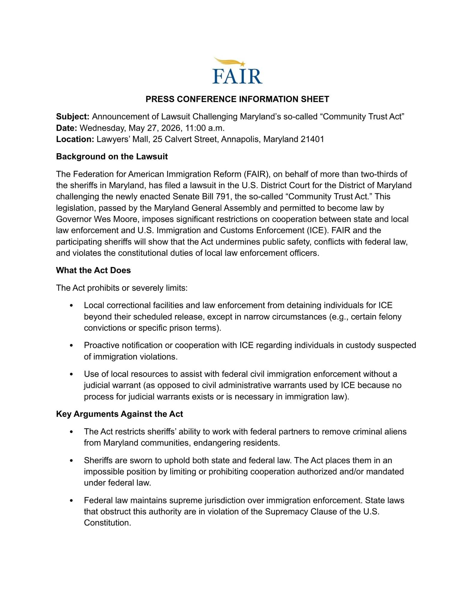 Challenging Community Trust Act