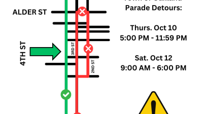 Town of Oakland Parade Detours